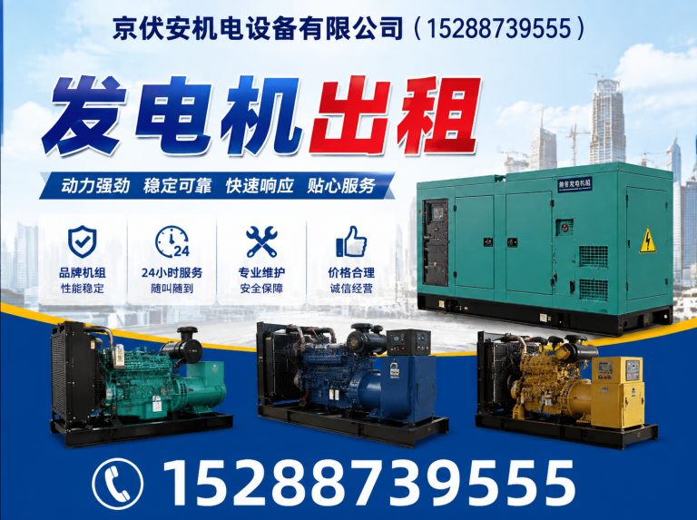 张家界应急发电机出租展示图