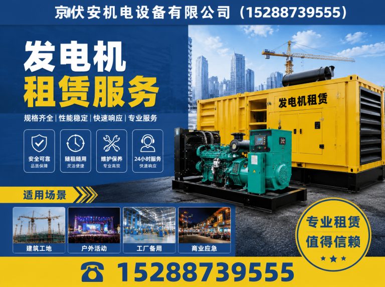 张家界静音发电车租赁展示图